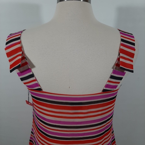 NWT Cabi stripe red pink top S - Picture 2 of 10